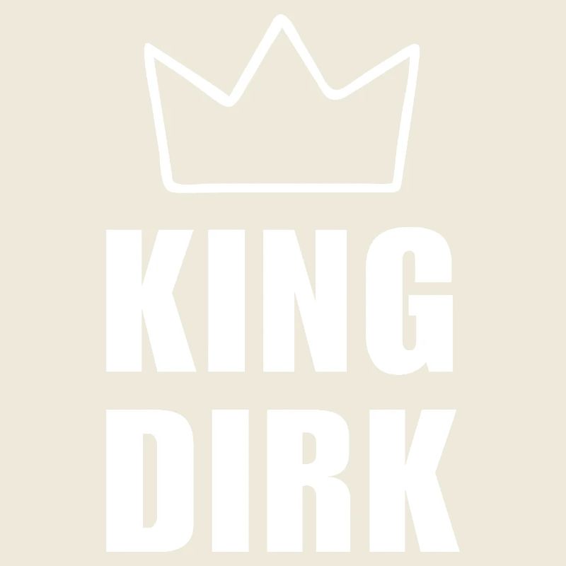 Dirk Name mit Buchstabe D - King Crown Shirt