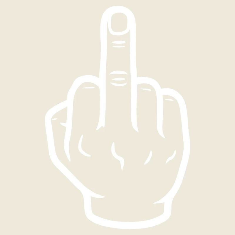 Hand middle finger