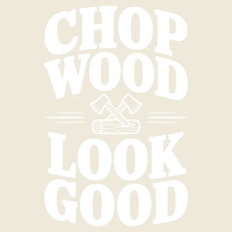 Holz hacken sieht gut aus