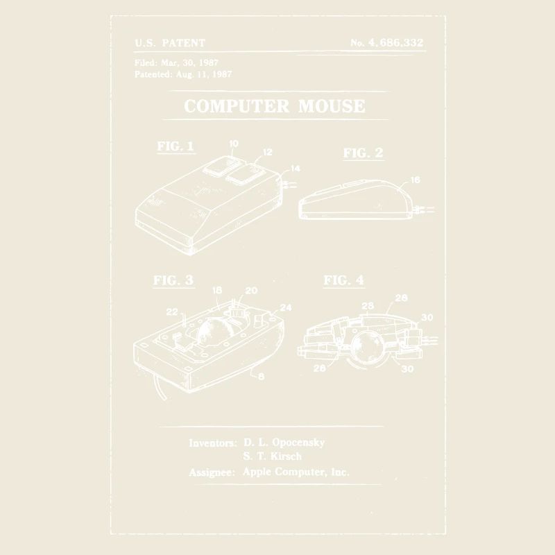 Plan de souris rétro pour ordinateur