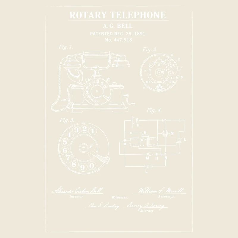 Rotary Phone Patent Blueprint