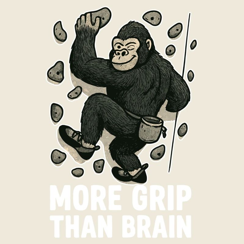 More Grip Than Brain – Gorilla beim Bouldern
