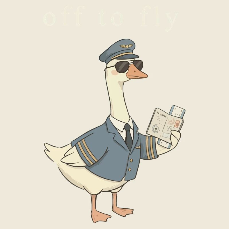 Duck pilot on take-off