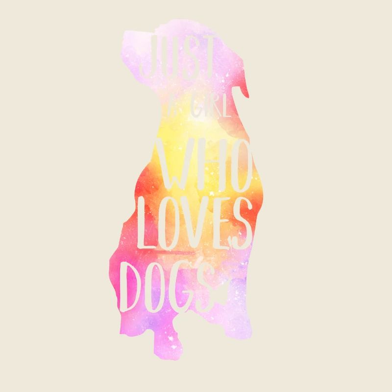 Ich bin ein Mädchen das Hunde liebt