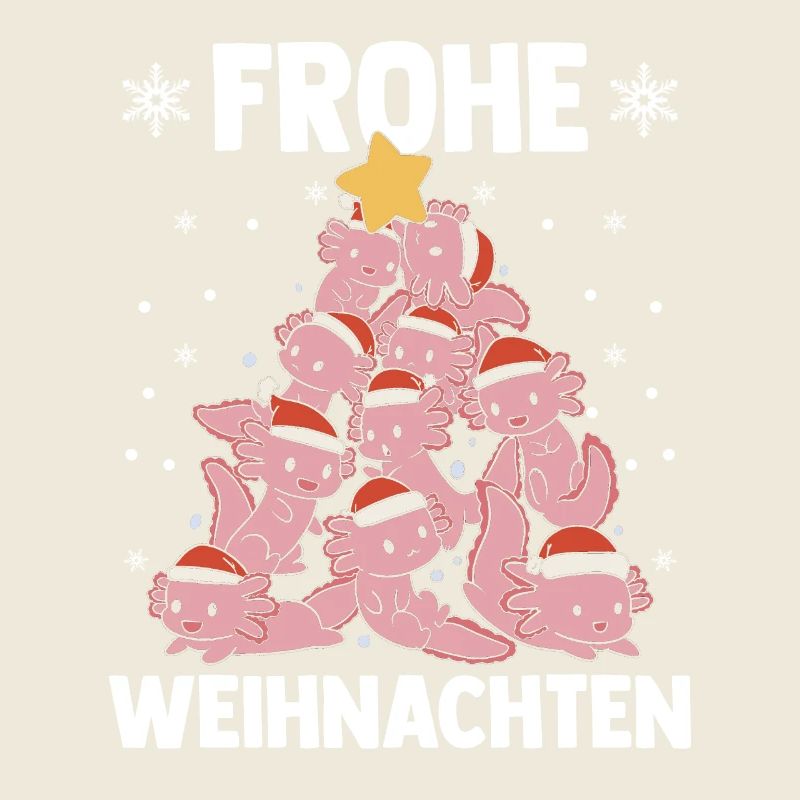 Merry Christmas Axolotl Christmas Tree