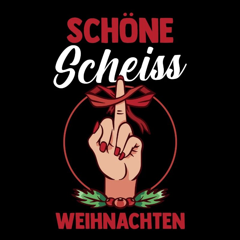 Weihnachtsmann Schöne Scheiß Weihnachten