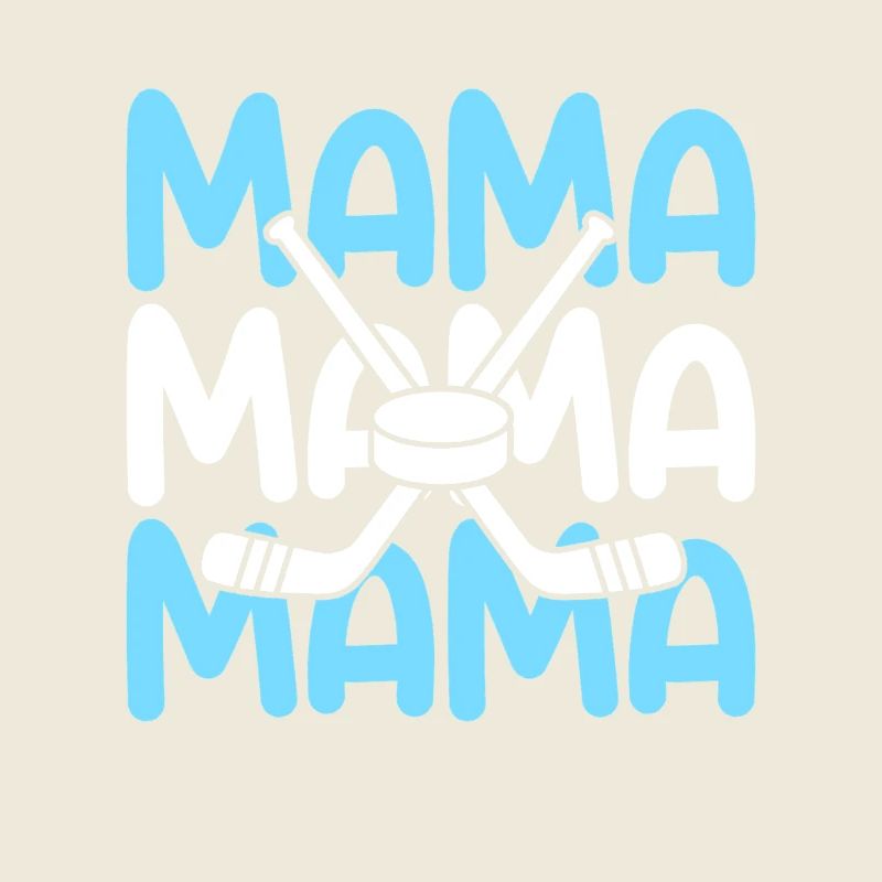 Eishockeyspieler Mama Mutter Eishockey