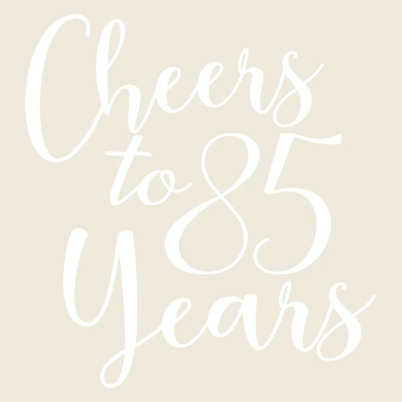 Prost auf 85 Jahre 85. Geburtstag