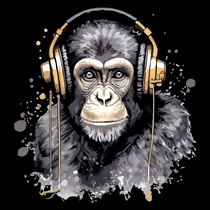 Kili the audiophile monkey