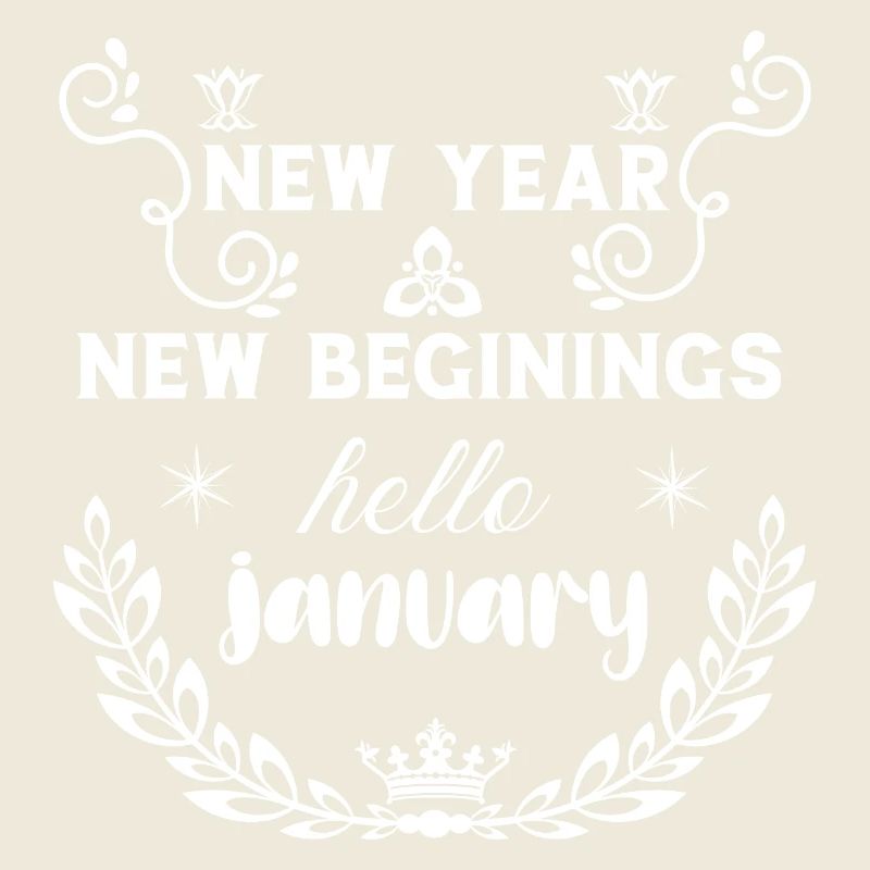 new year new begining hello january