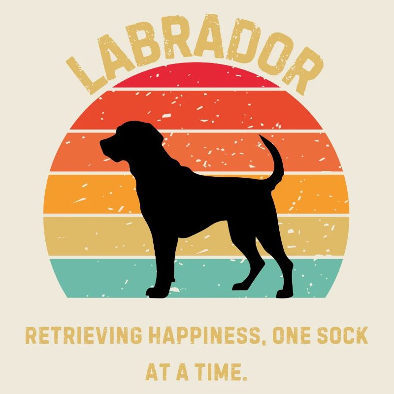 Labrador Retro Sunset