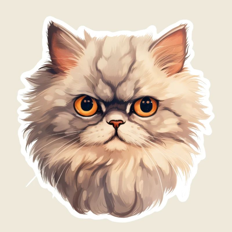 Tête de chat persan