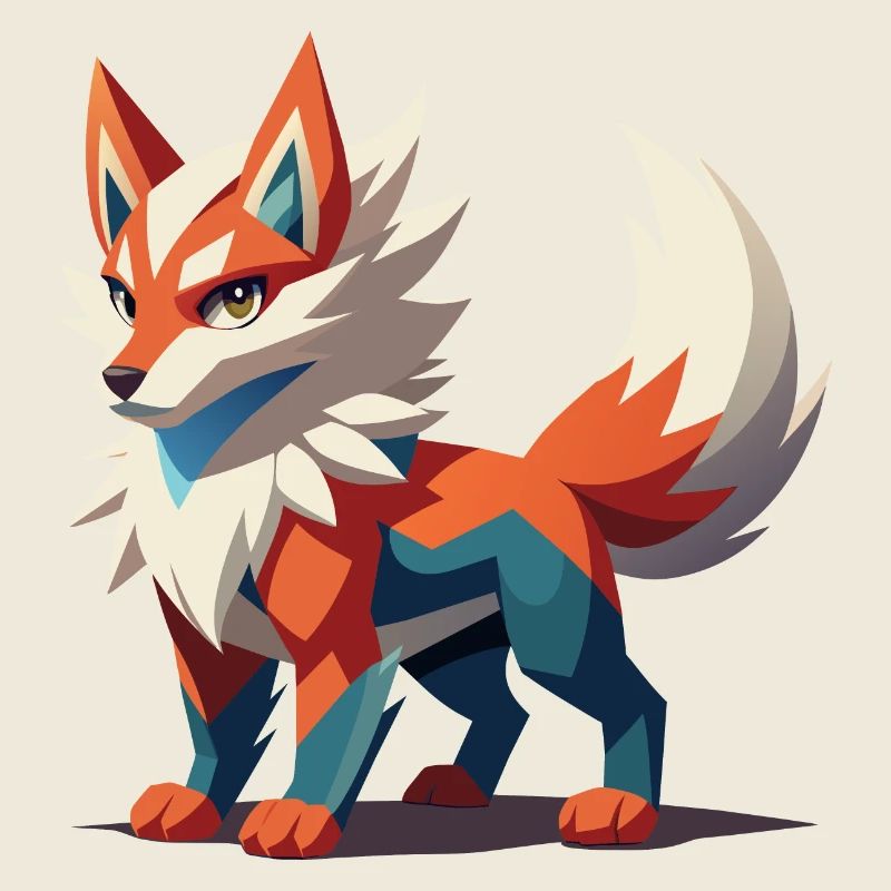 Grimmiger Fantasy-Wolf