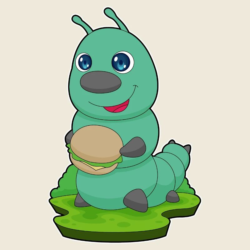 Burger à la chenille