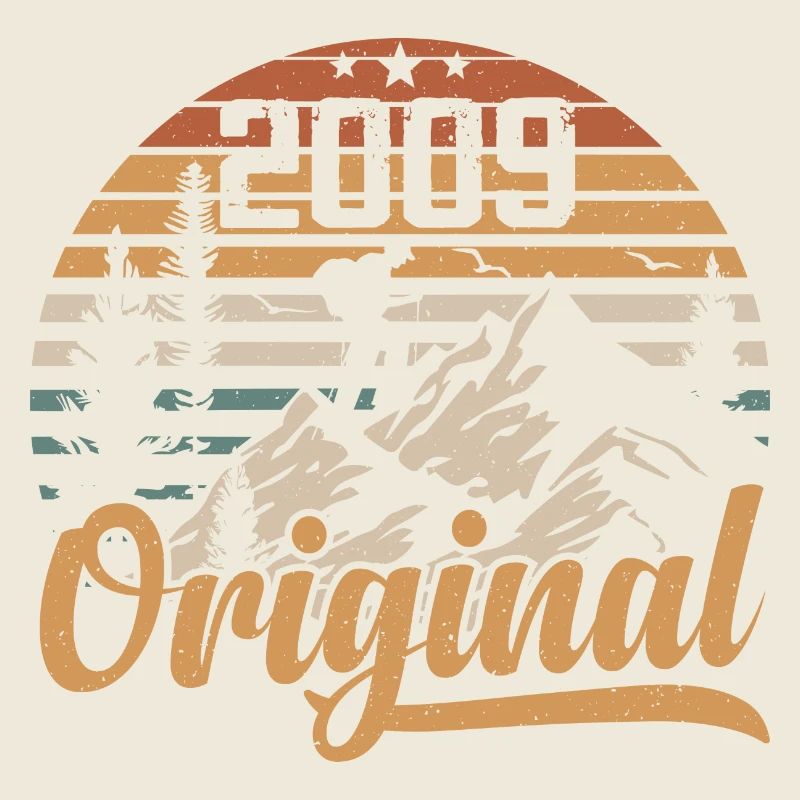 Original 2009 Retro 2009 Vintage 2009 Anniversaire