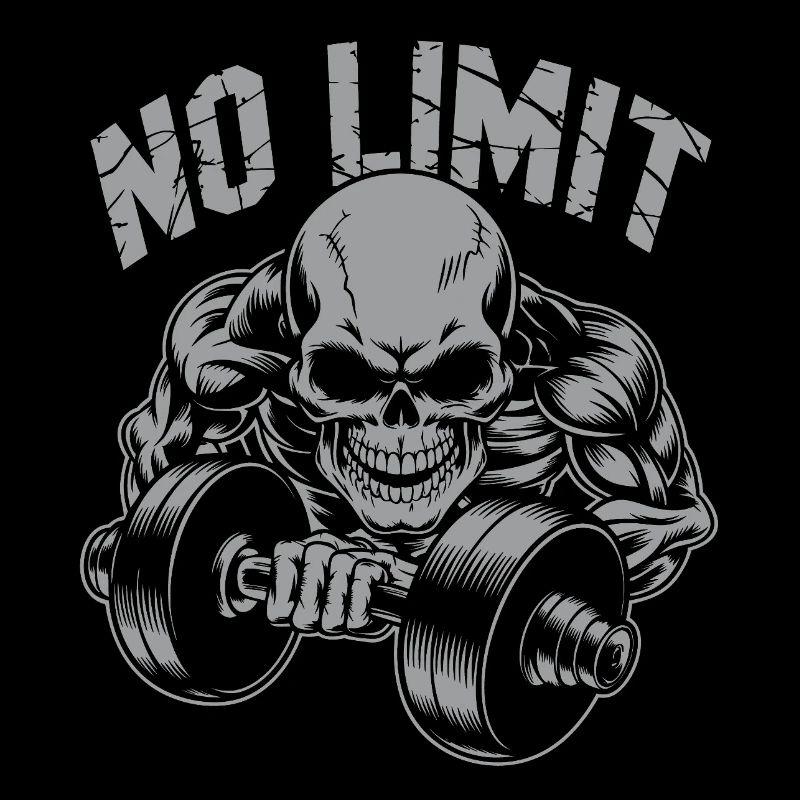 Bodybuilding Skull Workout and No Limit