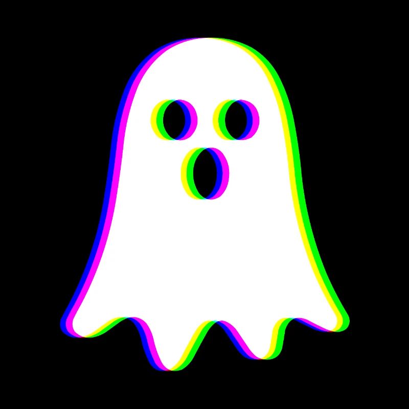EDM Tricolor - Little Ghost - Glitch - Rave style