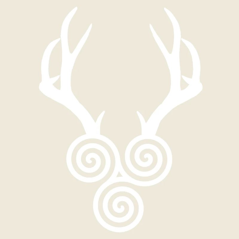 bois avec triskele blanc