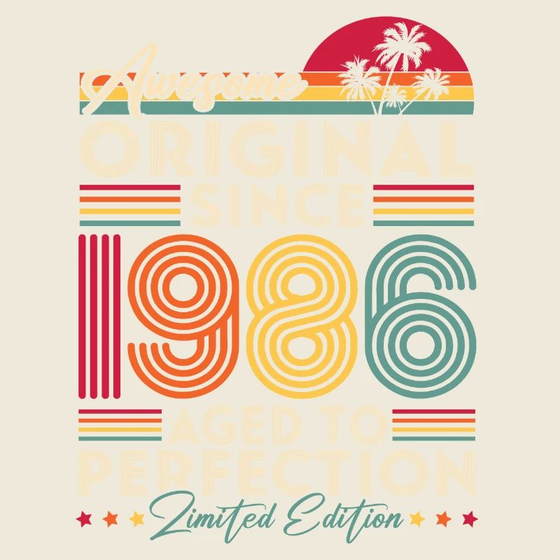 1986 Vintage Original Retro Geburtstagsgeschenk