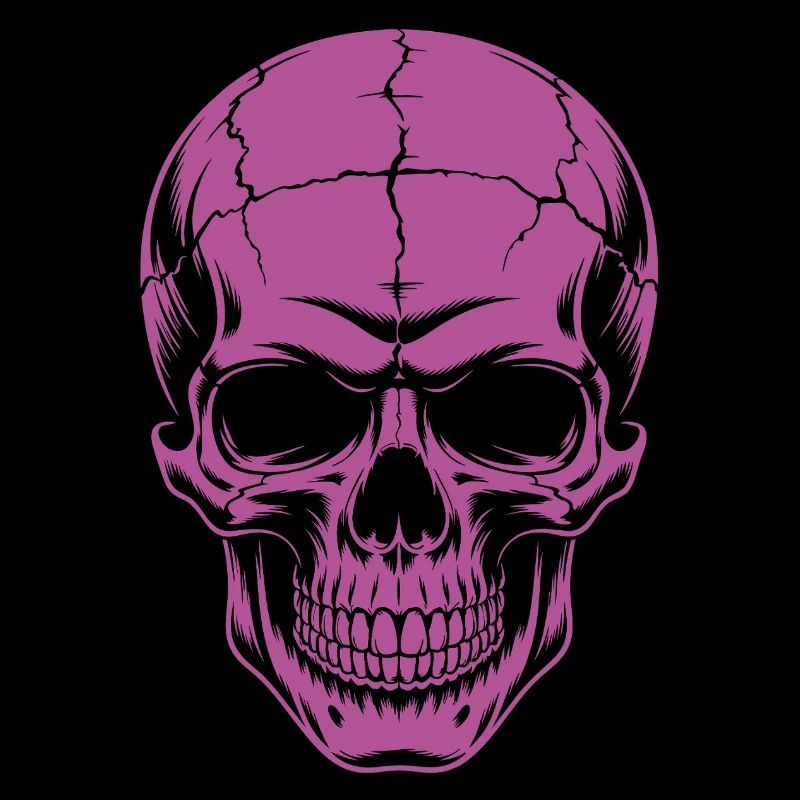 Grosser grinsender Skull