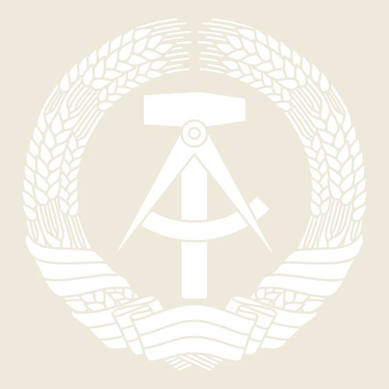DDR Wappen (weiß)