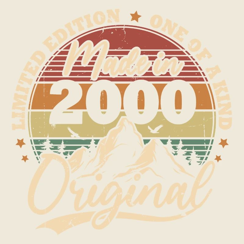 Original 2000 Vintage Retro Geburtstagsgeschenk