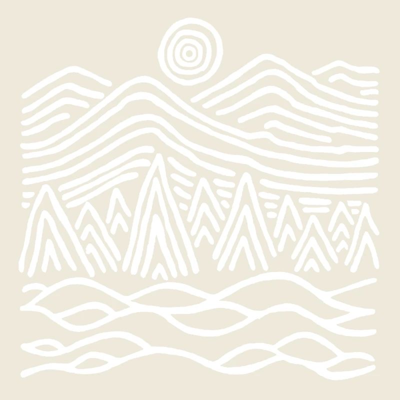 Seltsame weiße Landschaft