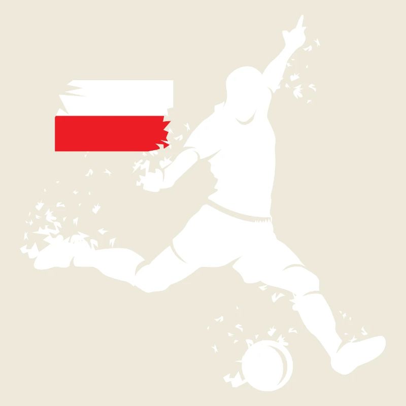 Fußball Spieler Explosion Polen EM 2024 WM Symbol