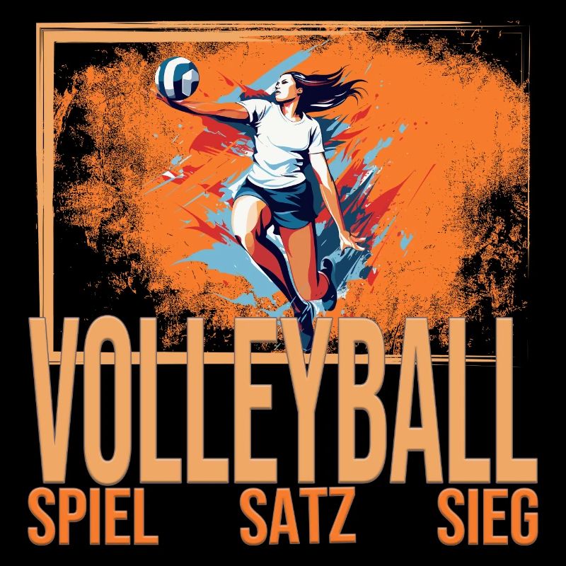 Spiel - Satz - Sieg - Volleyball