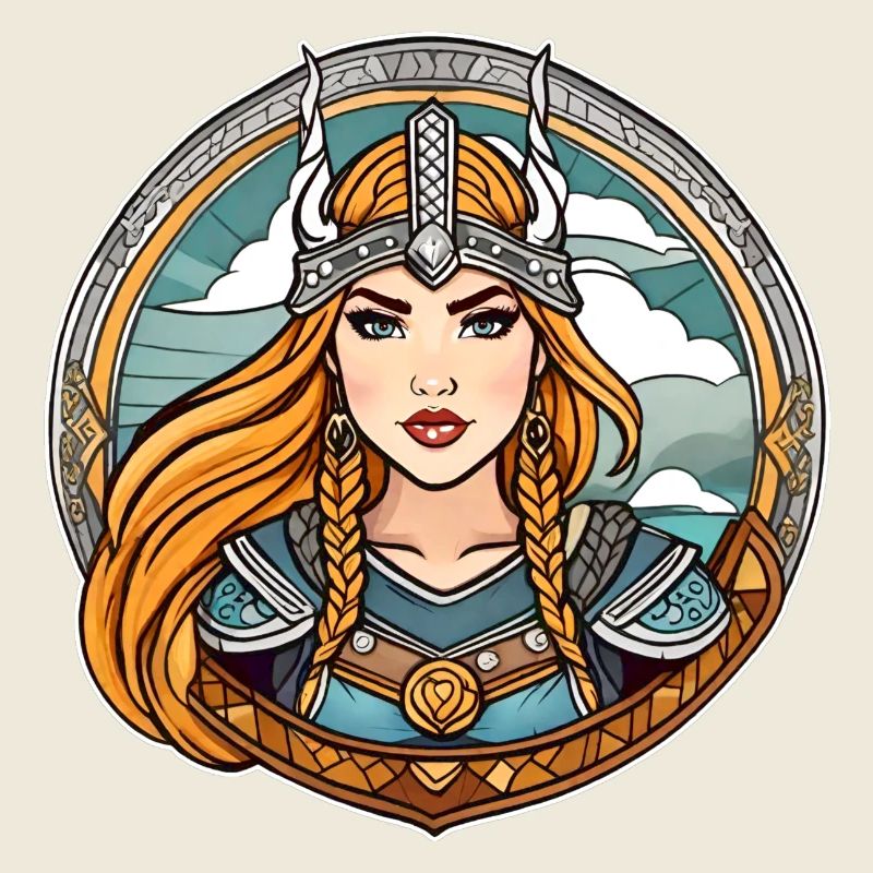 Proud Viking Germanin Shieldmaiden