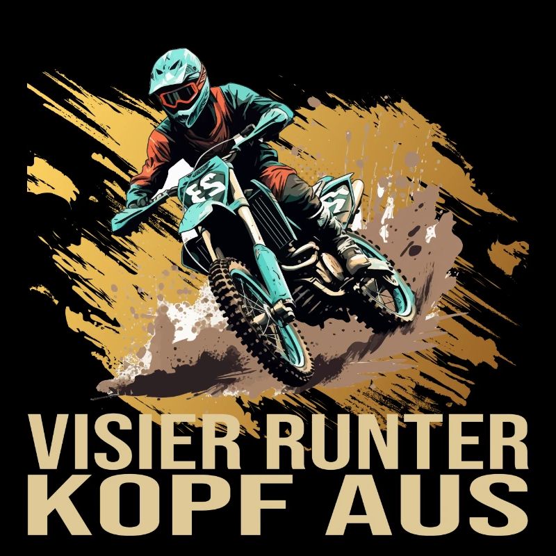 Visier runter Kopf aus - Motocross