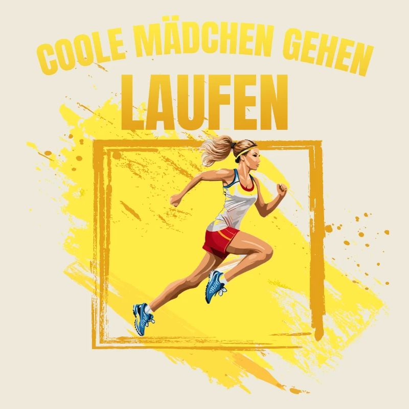 Coole Mädchen gehen Laufen