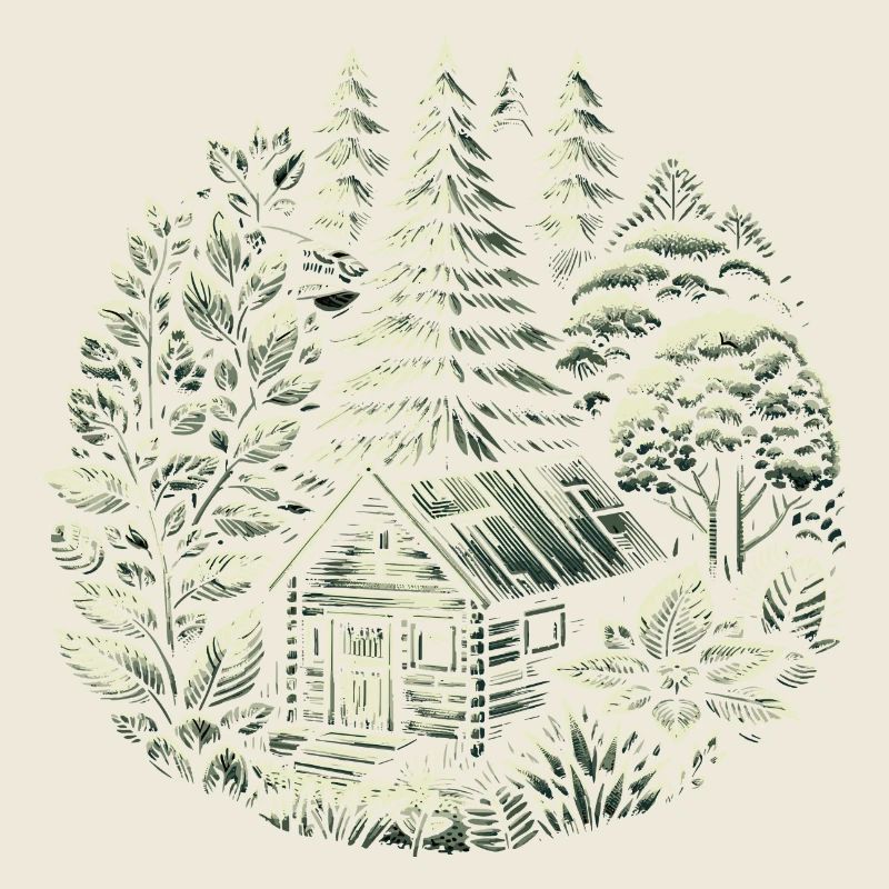 vivre dans une cabane dans les bois