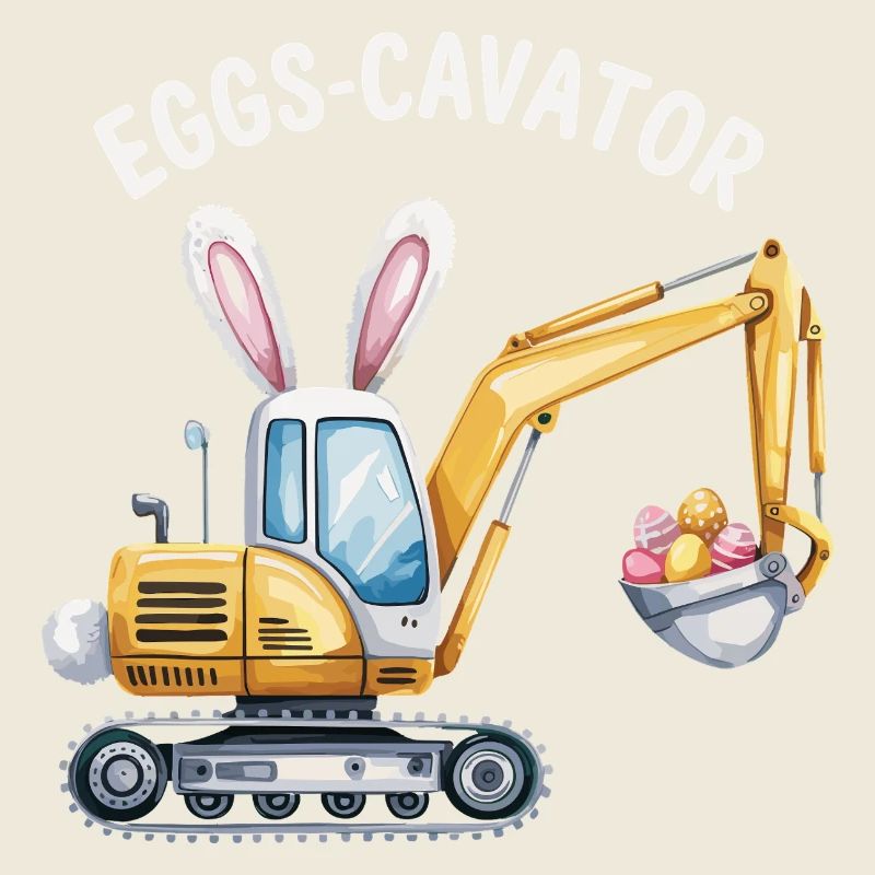 Oeufs-cavator Excavatrice de Pâques avec oreilles de lapin