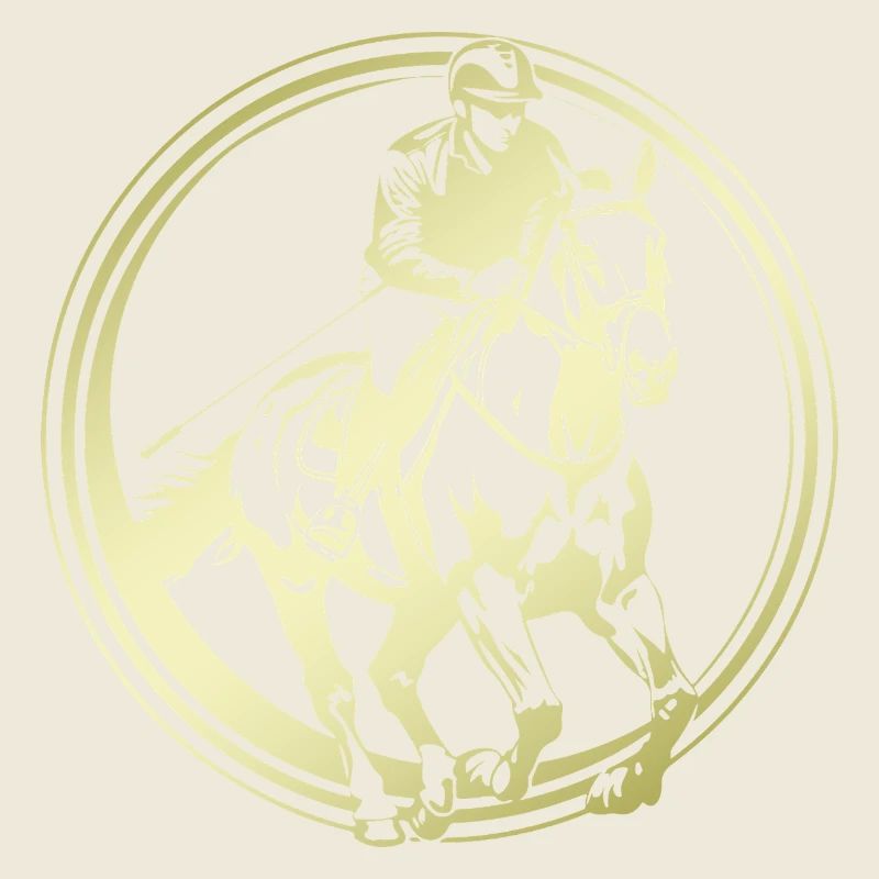 Silhouette de cheval d’équitation