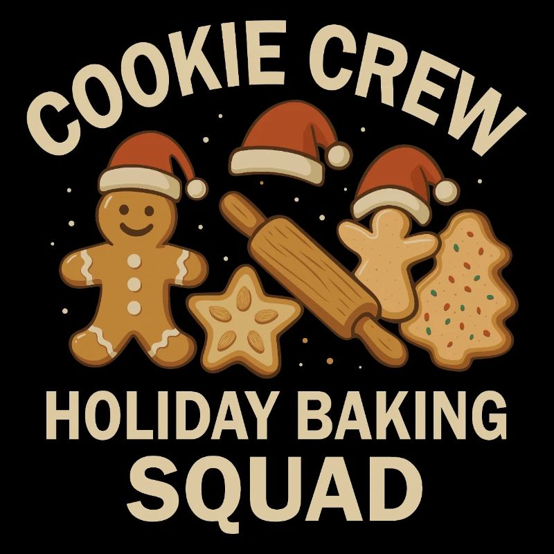 Weihnachtsbäckerei Team - Cookie Crew Motiv