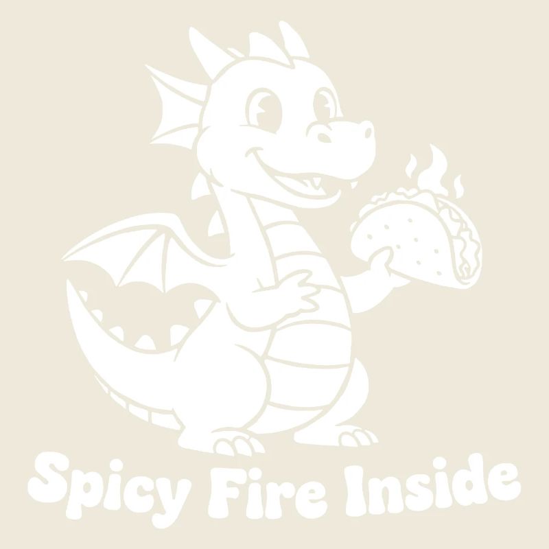 Flammender Drachen Taco Design