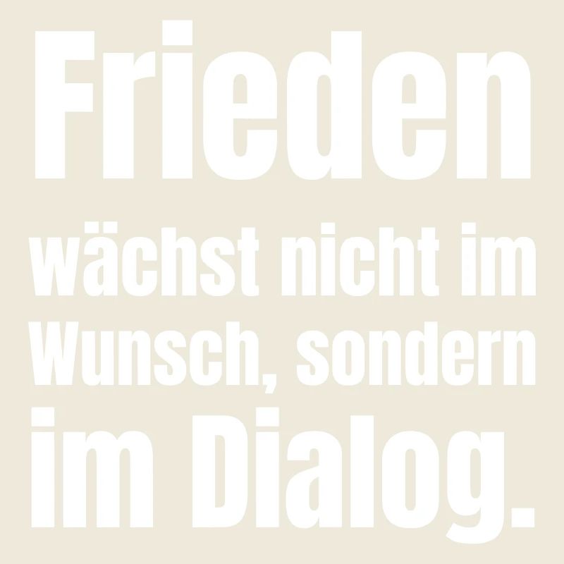 Dialog für Frieden Zitat Design