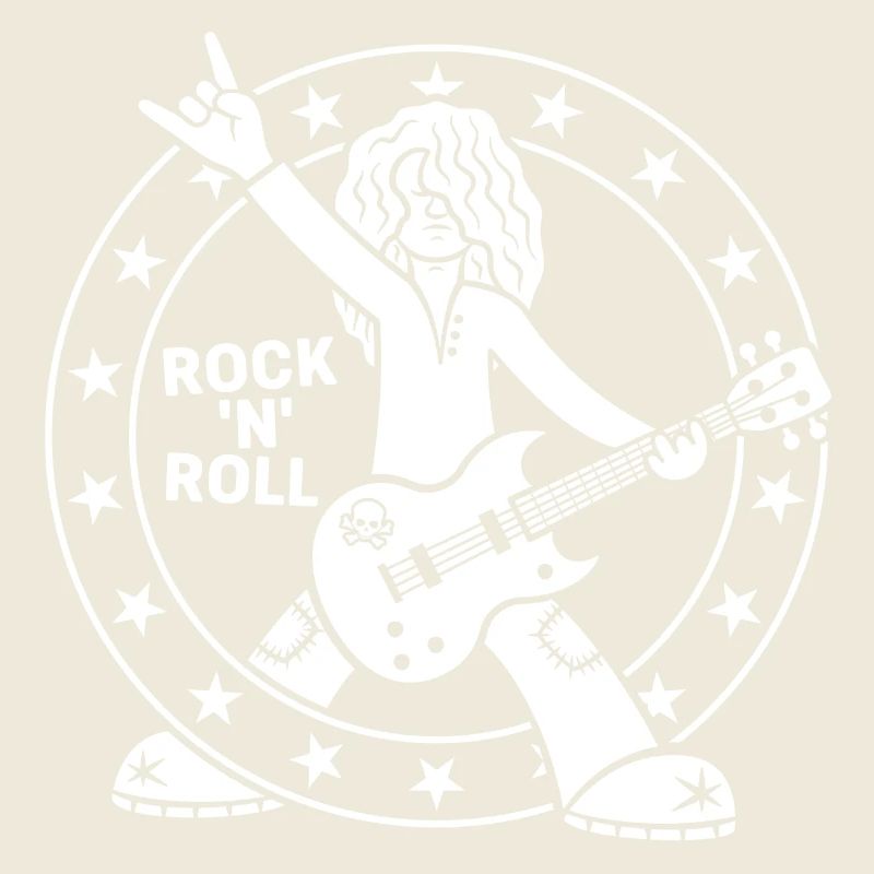 Cartoon Rock 'n' Roll Guitarist