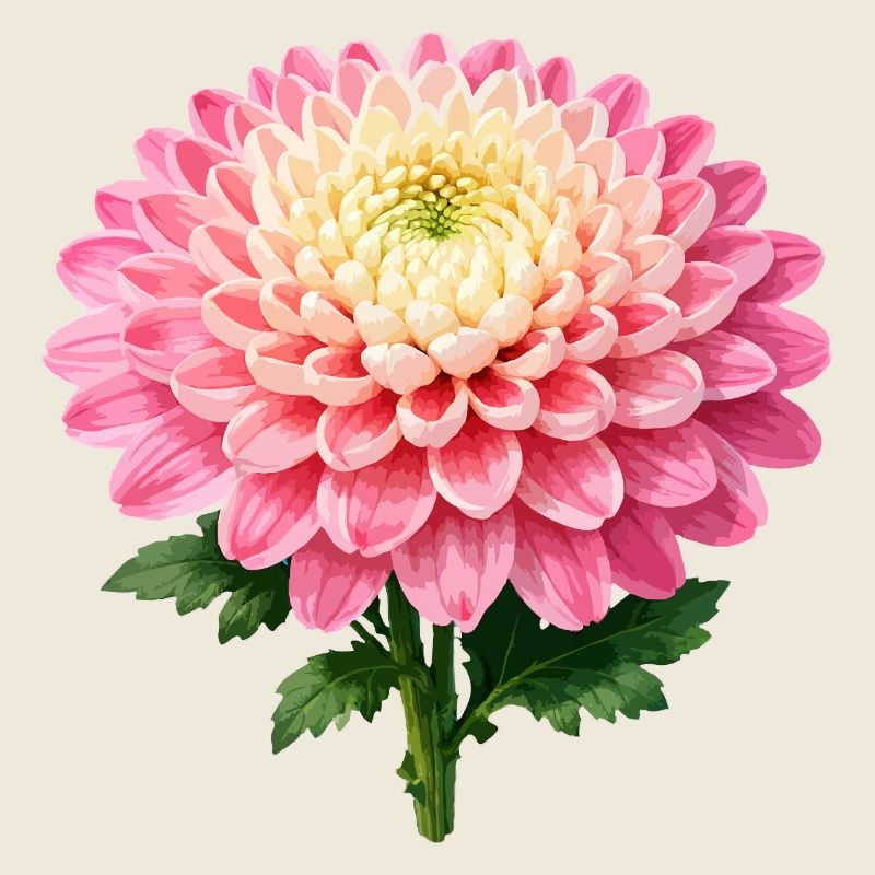 Pink Chrysanthemum Bloom