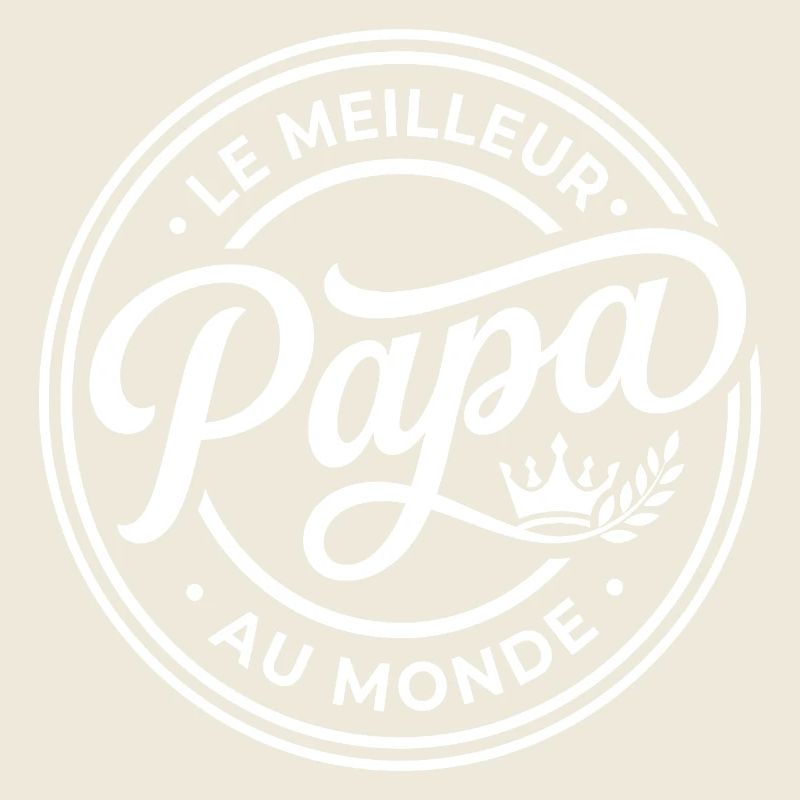 Badge Papa Au Monde
