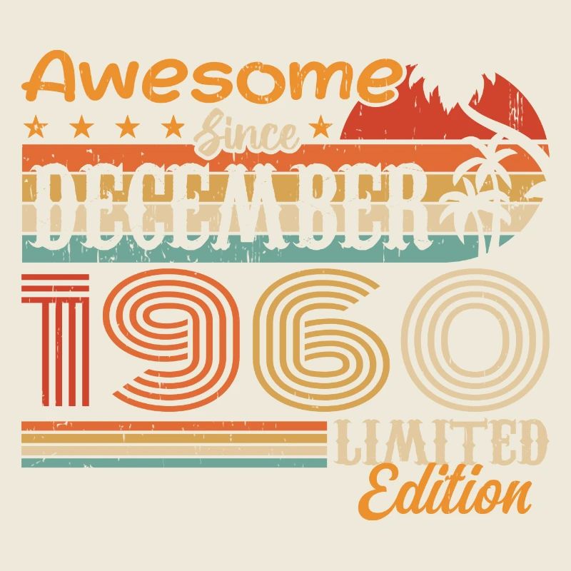 Retro Vintage Legendär Geburtstag Dezember 1960