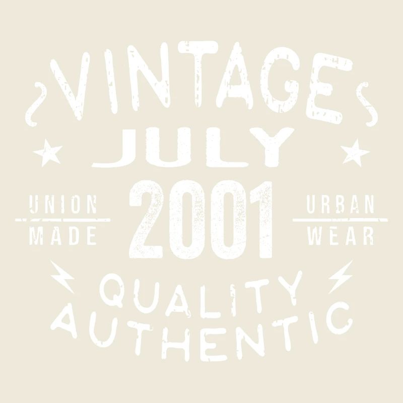 July 2001 Geburtstag im 2001 Geburtstagsgeschenk