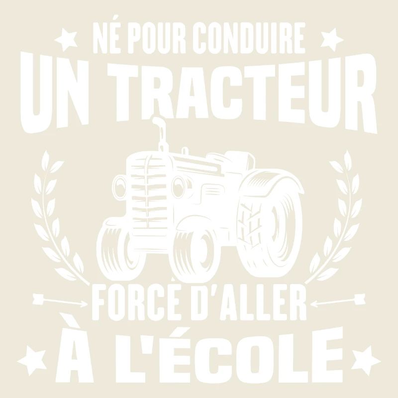 Né pour conduire tracteur forcé d'aller à l'école