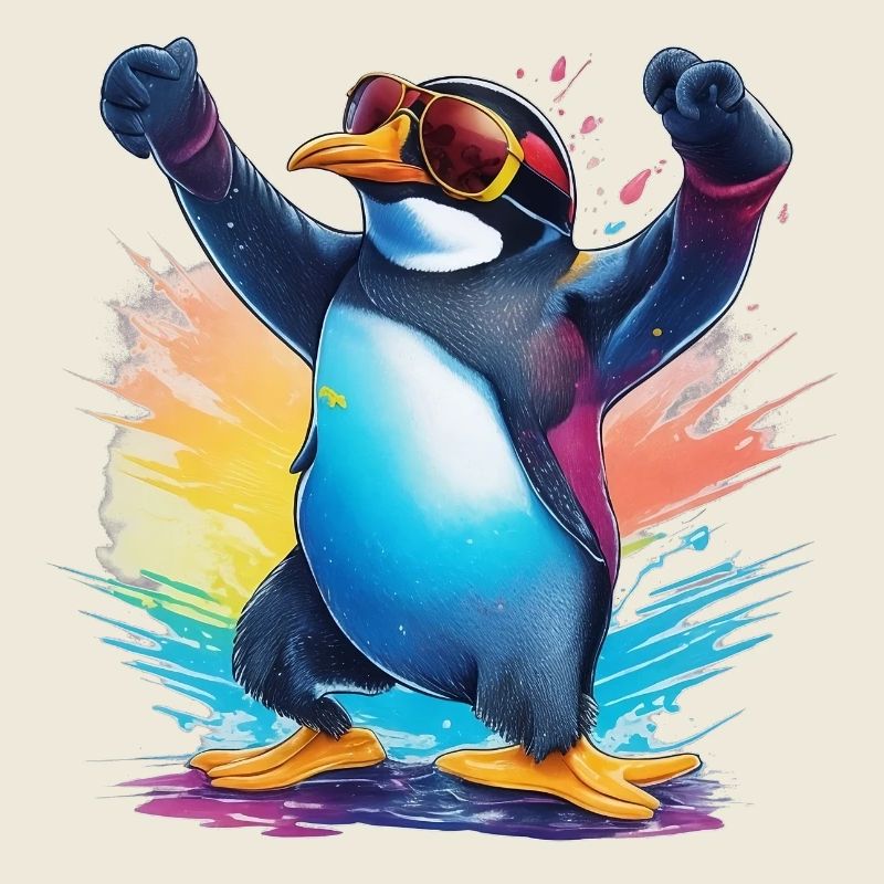 Cooler Pinguin