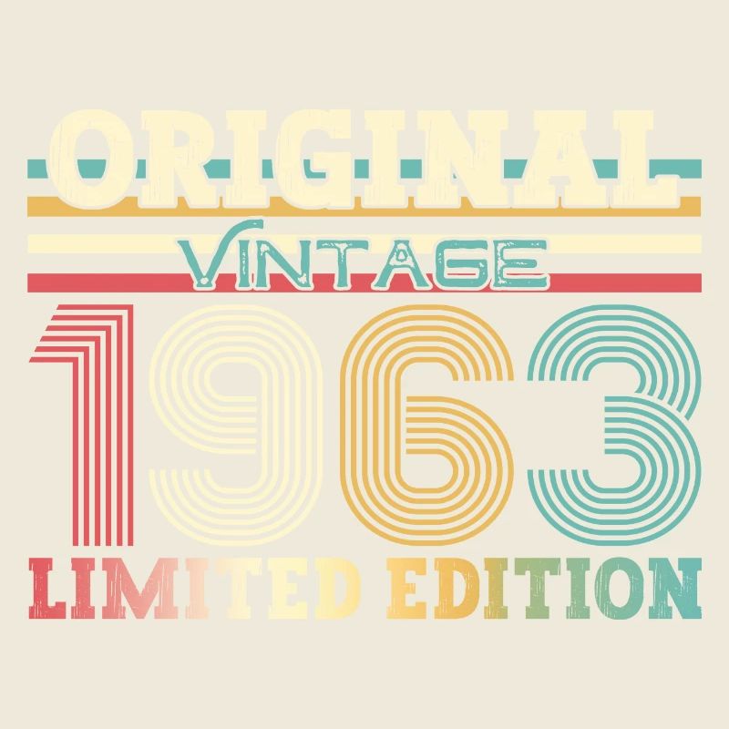 61 . Anniversaire Original 1963 Millésime 1963