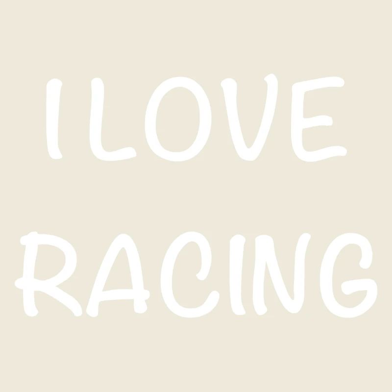 Ich liebe Racing – Handschrift Stil