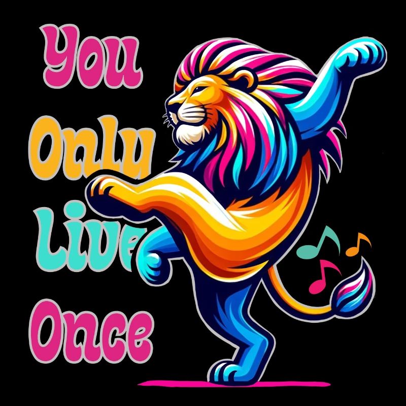 Lion joyeux