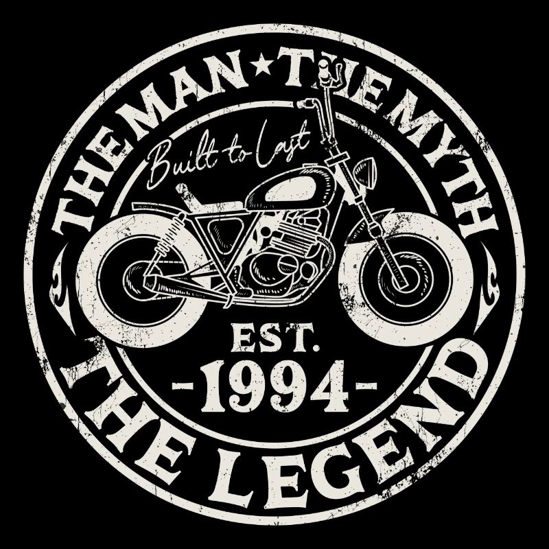 1994 Vintage Man Myth Legend Retro Moto