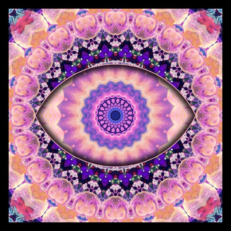 Kaleidoskopisches Augenmandala